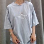 تیشرت باکسی دخترانه طرح خرس عینکی