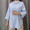 مانتو بنزی طرح اکلیلی شیک - تصویر 8