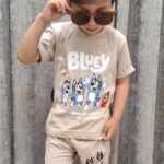 ست تیشرت و شلوارک بچگانه طرح BLUFY (بچگانه)