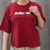 تیشرت کراپ فانتزی طرح گربه مینیمال (زنانه) - تصویر 7