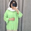 مانتو دکمهدار پولتی طرح راهراه ریز (استایل کژوال و شیک) - تصویر 7