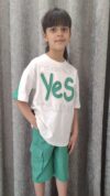 ست تیشرت و شلوارک کتان YES - تصویر 3