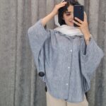 شومیز مانتویی مدل پانچ پارچه اسلپ (تنخور آزاد و خنک)