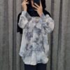 شومیز مانتویی طرح ایتالیایی پشت بلند (پارچه کجراه طرح گازوئیلی) (زنانه) - تصویر 3