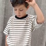 تیشرت پسرانه راه راه ریز