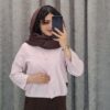 شومیز پارچه مودال دو جیب یقه مردانه - تصویر 6
