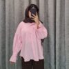 شومیز طرح جین پارچه چروک آستین مچ فانتزی - تصویر 8