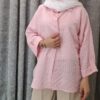 مانتو دکمهدار پولتی طرح راهراه ریز (استایل کژوال و شیک) - تصویر 5