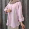 مانتو مدل ینزی ساده یقه شکاری - تصویر 6