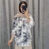 شومیز مانتویی طرح ایتالیایی پشت بلند (پارچه کجراه طرح گازوئیلی) (زنانه) - تصویر 4