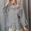 شومیز مانتویی لمه ژاکارد راهدار