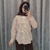 شومیز راه راه ریز یقه دلبری تک جیب (زنانه) - تصویر 4