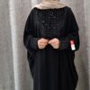 مانتو عبایی کرپ مخملدوزی شده (زنانه)