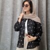 شومیز مانتویی شیشه‌ای طرح پروانه