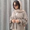 مانتو عروسکی بندی طرح جگوار نگینی (زنانه) - تصویر 2