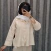 شومیز راهراه طرح خرس Moschino (مدل یقه مردانه) - تصویر 2