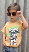 تیشرت خرس عینکی طرح برچسبی (بچگانه) - تصویر 5