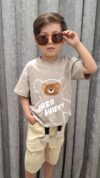 ست تیشرت و شلوارک Bear Happy - تصویر 3