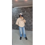 تیشرت لانگ طرح Miu Miu (استایل برند و قواره آزاد) (زنانه) - تصویر 6