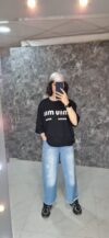 تیشرت لانگ طرح Miu Miu (استایل برند و قواره آزاد) - تصویر 2