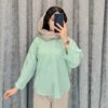 شومیز شیشهای راه راه ریز مدل آستین دکمهدار (یقه مردانه و پایین گرد) (زنانه) - تصویر 6