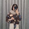 شومیز دخترانه پارچه اسلپ گلدار مدل جلو گره (یقه شکاری شیک) - تصویر 6