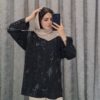 شومیز مانتویی پارچه پری طرح گازوئیلی (مدل آستین گت و پاکتی) (زنانه) - تصویر 5