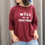 تیشرت باکسی دخترانه طرح Will we go together