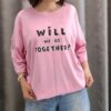 تیشرت باکسی دخترانه طرح Will we go together (زنانه) - تصویر 4