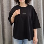 تیشرت باکسی دخترانه طرح ماکان چیکو