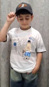 تیشرت پسرانه اسپرت با طرح گرافیکی برچسبی(بچگانه)