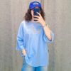 تیشرت باکسی ماکان طرح ساعت شنی - تصویر 3