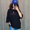تیشرت باکسی ماکان طرح ساعت شنی - تصویر 8