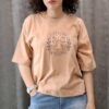 تیشرت کراپ طرح پاپیون - تصویر 4