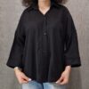 مانتو مشکی یقه دلبری