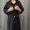 مانتو کنف آستین پاکتی و یقه انگلیسی (زنانه) - تصویر 4