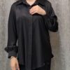 شومیز ژاکارد یقه مردانه آستین چیندار(زنانه) - تصویر 4