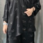 ست مانتو و شلوار کریستال (زنانه)