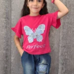 ست تیشرت و شلوارک پروانه(بچگانه)