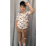 ست تیشرت و شلوارک فانتزی طرح ماشین(بچگانه) - تصویر 3