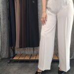 شلوار پارچه‌ای بگ مورگان ریزشی(زنانه)