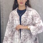مانتو آبرنگی یقه شکاری(زنانه)