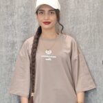 تیشرت باکسی طرح قلب فانتزی(زنانه)
