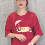 تیشرت کراپ ساندویچ(زنانه)