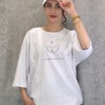 تیشرت لانگ طرح بال فرشته(زنانه)