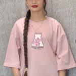 تیشرت باکسی فانتزی طرح A(زنانه)