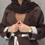 مانتو مورگان پاکتی سفید(زنانه)
