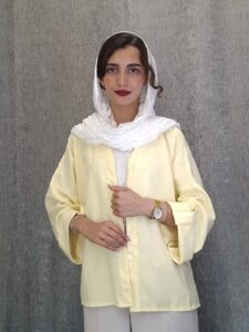 مانتو باکسی پشت پیله (زنانه)