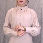 شومیز پردکمه کج راه(زنانه)