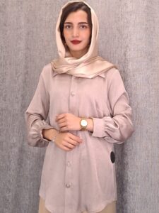 شومیز خرگوشی ساتن چروک (زنانه)